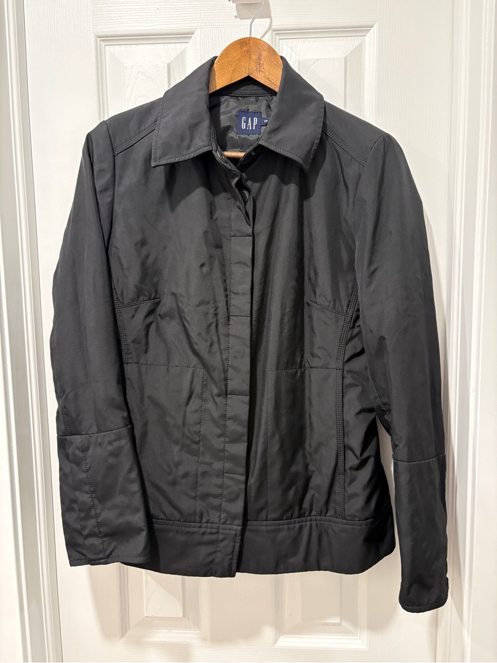 Vintage GAP Women's Black Lightweight Jacket Small 2001